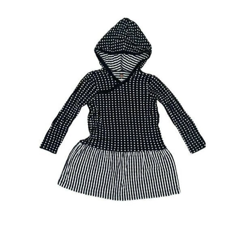 Tea Mixed Print Hooded Dress